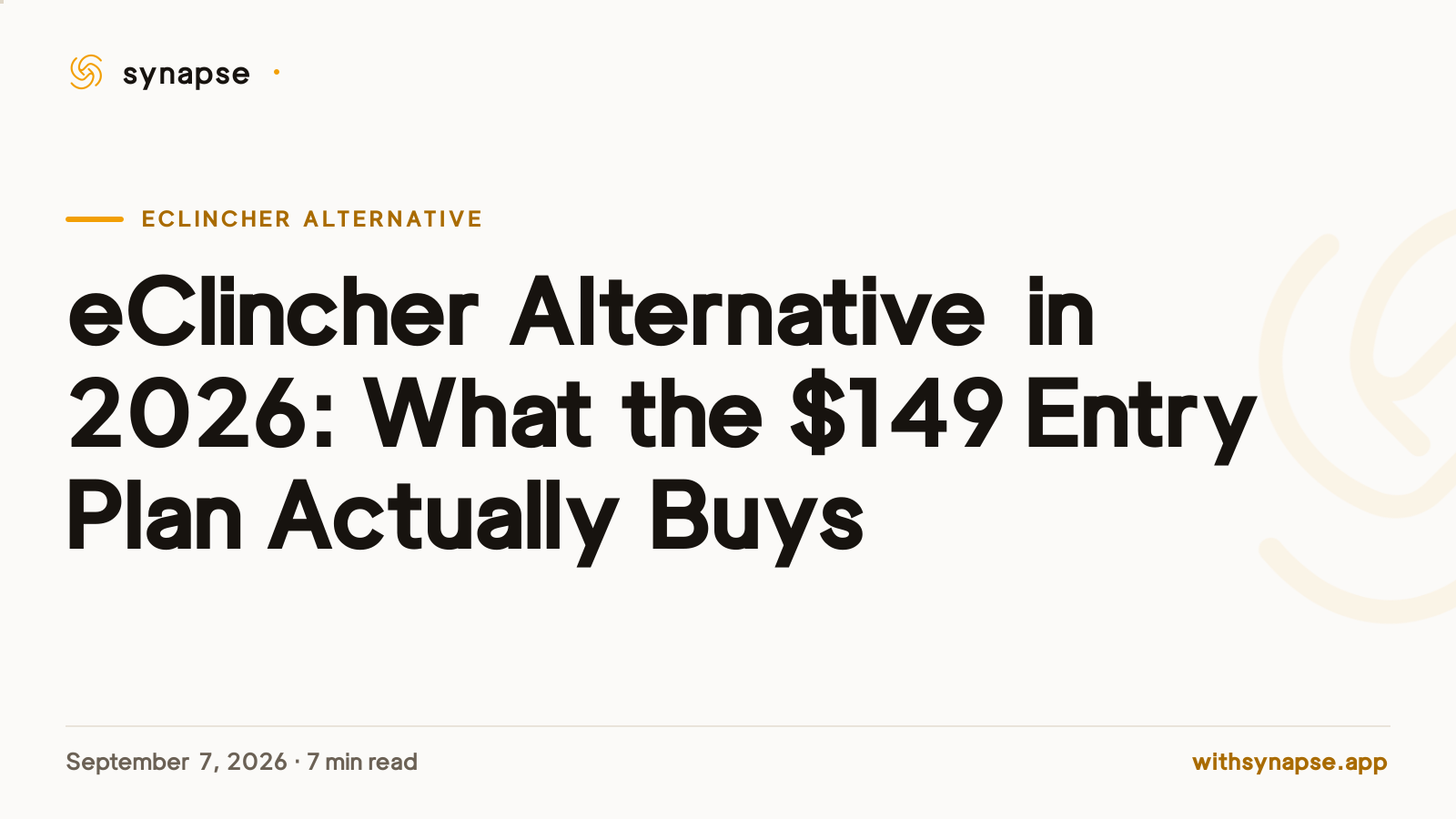 eClincher Alternative in 2026: What the $149 Entry Plan Actually Buys