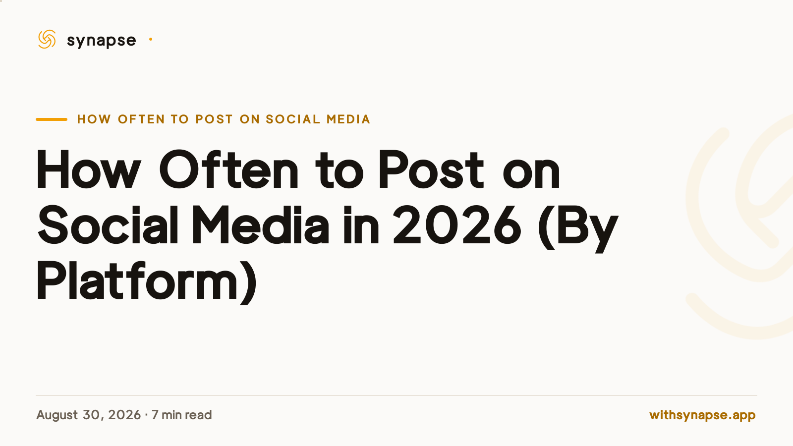 How Often to Post on Social Media in 2026 (By Platform)