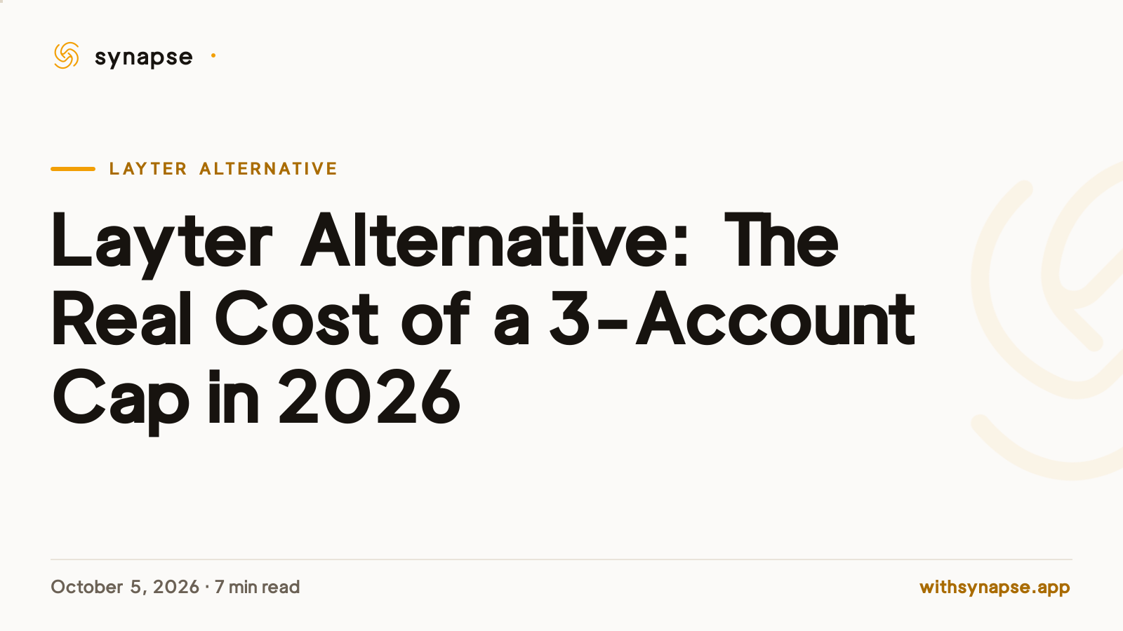 Layter Alternative: The Real Cost of a 3-Account Cap in 2026
