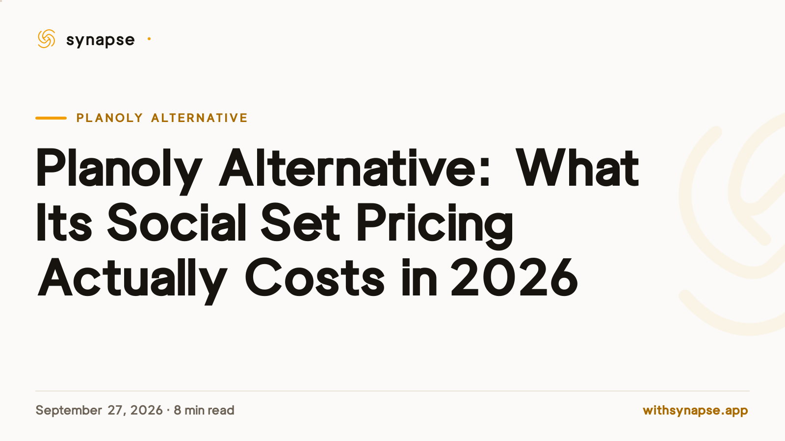Planoly Alternative: What Its Social Set Pricing Actually Costs in 2026