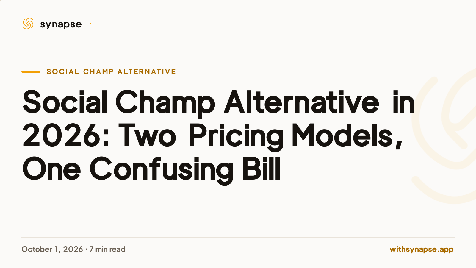 Social Champ Alternative in 2026: Two Pricing Models, One Confusing Bill