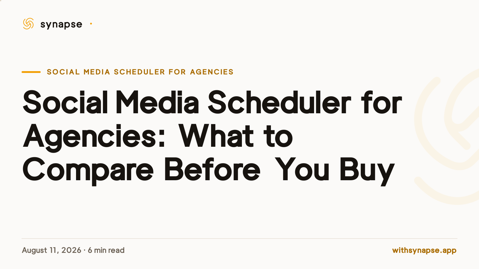 Social Media Scheduler for Agencies: What to Compare Before You Buy