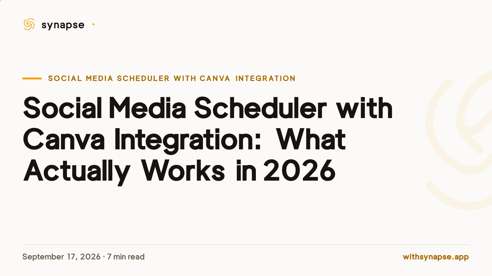 Social Media Scheduler with Canva Integration: What Actually Works in 2026