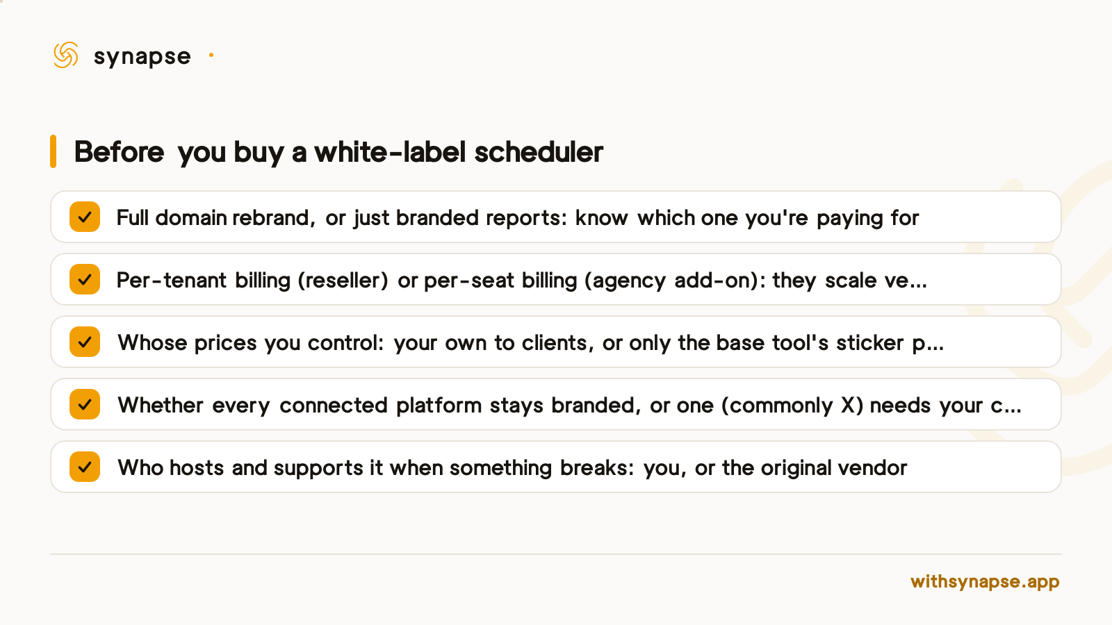 A full domain rebrand and a branded-reports add-on solve different problems despite sharing the same search term.